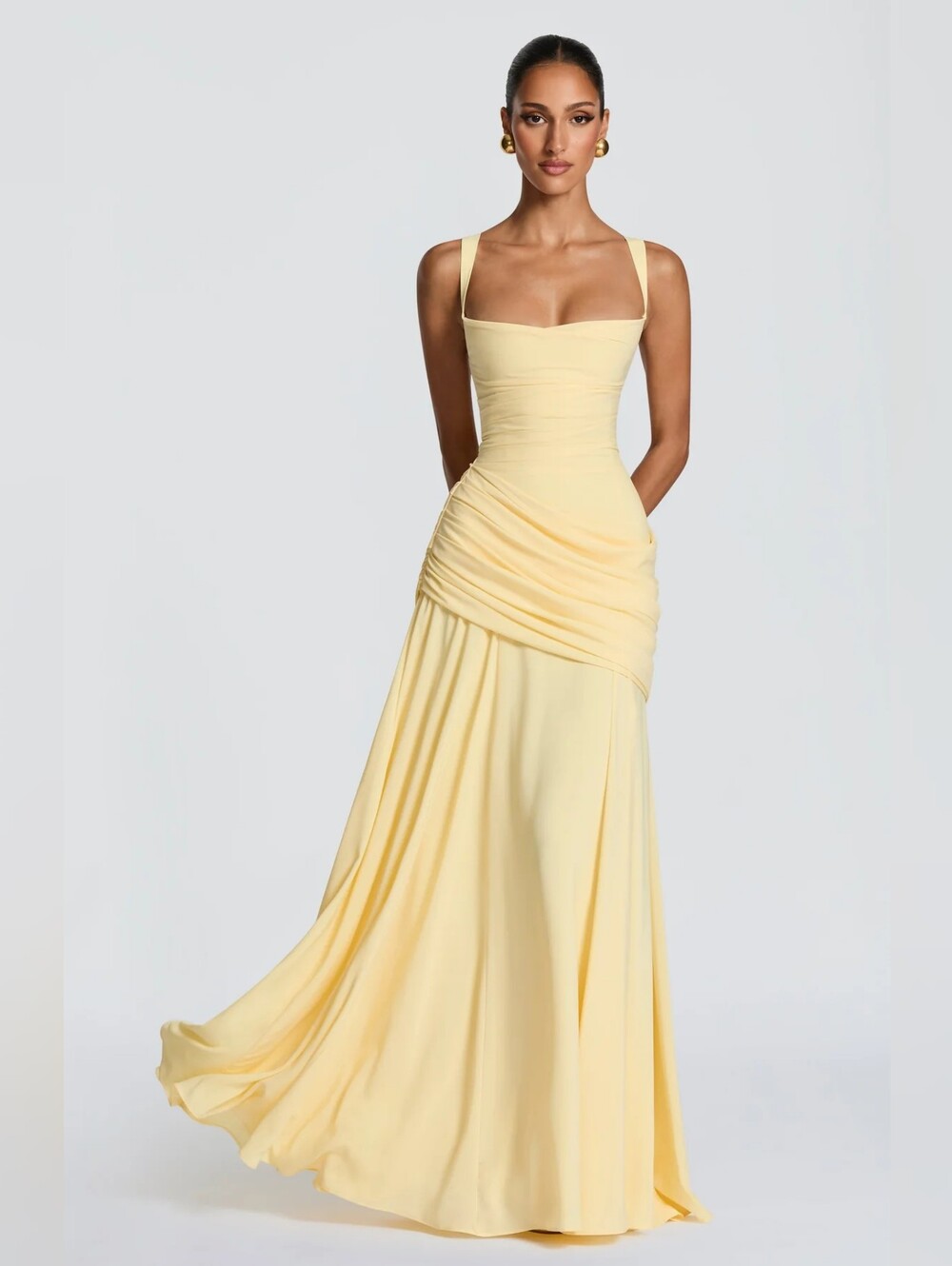 Vestido largo Sura - Limón Babyboo NWT $232